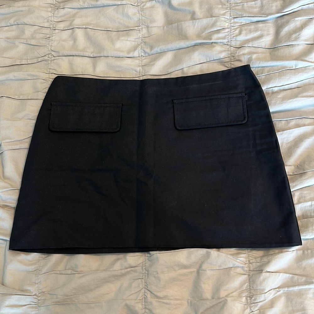 White fox mini skirt!!